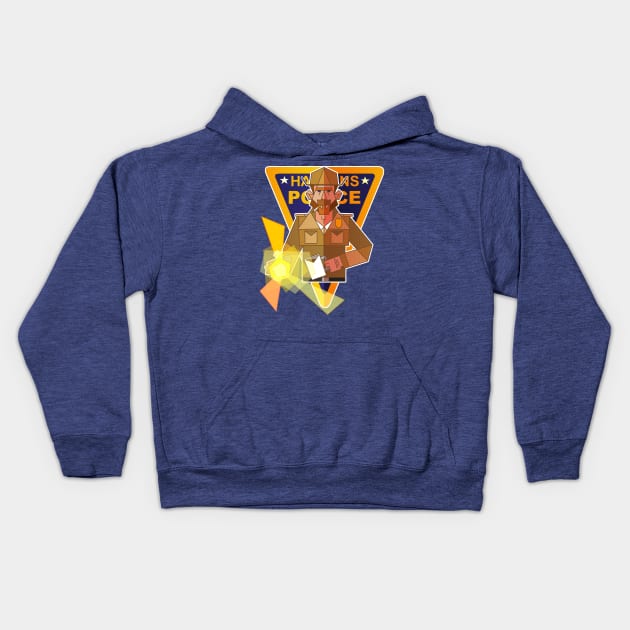 Hawkins Police Kids Hoodie by PinkInDetroit